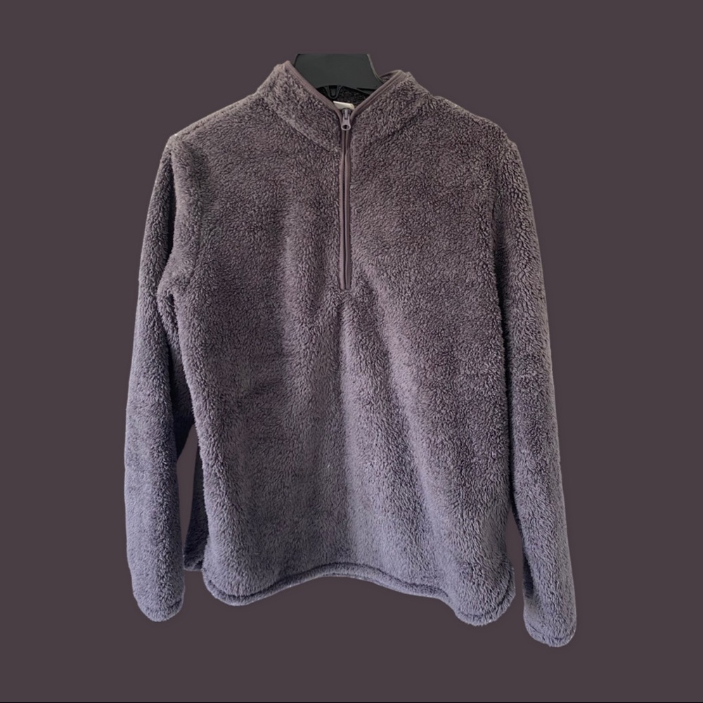 Faux Shearling Fuzzy Sweater
